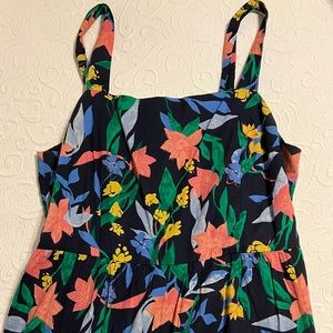 J.Crew Factory Maxi navy floral dress